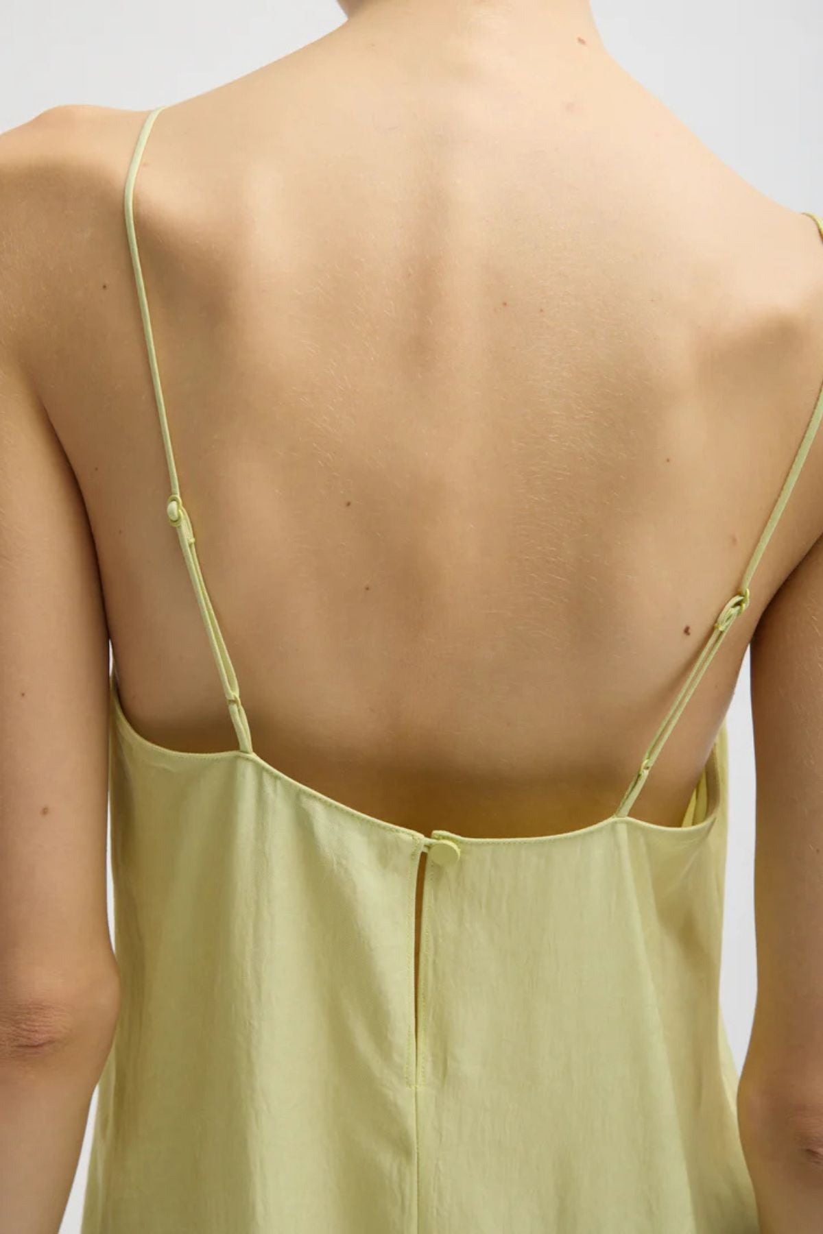 Tibi The Slip Dress - Celery
