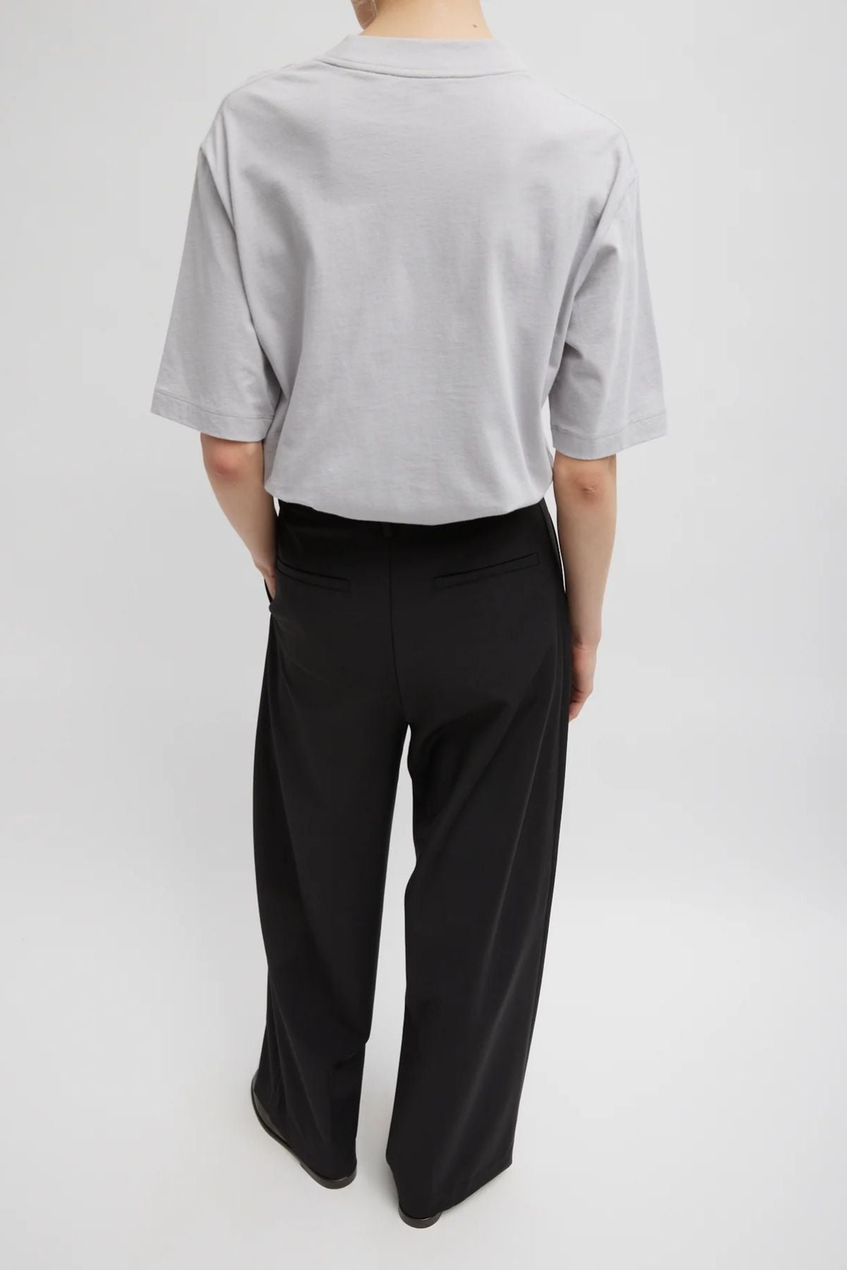 Tibi Tropical Wool Stella Pant - Black