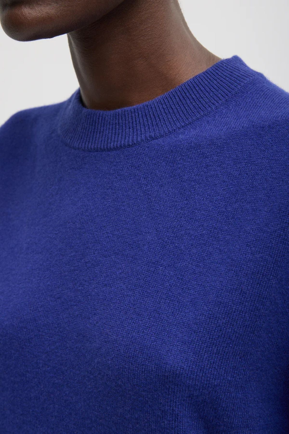 Tibi Washable Cashmere Oversized Easy T-Shirt - Ink Blue