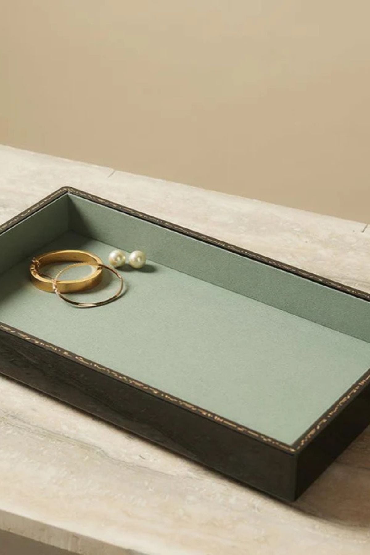 Trove Large Jewelry Tray - Jet Black