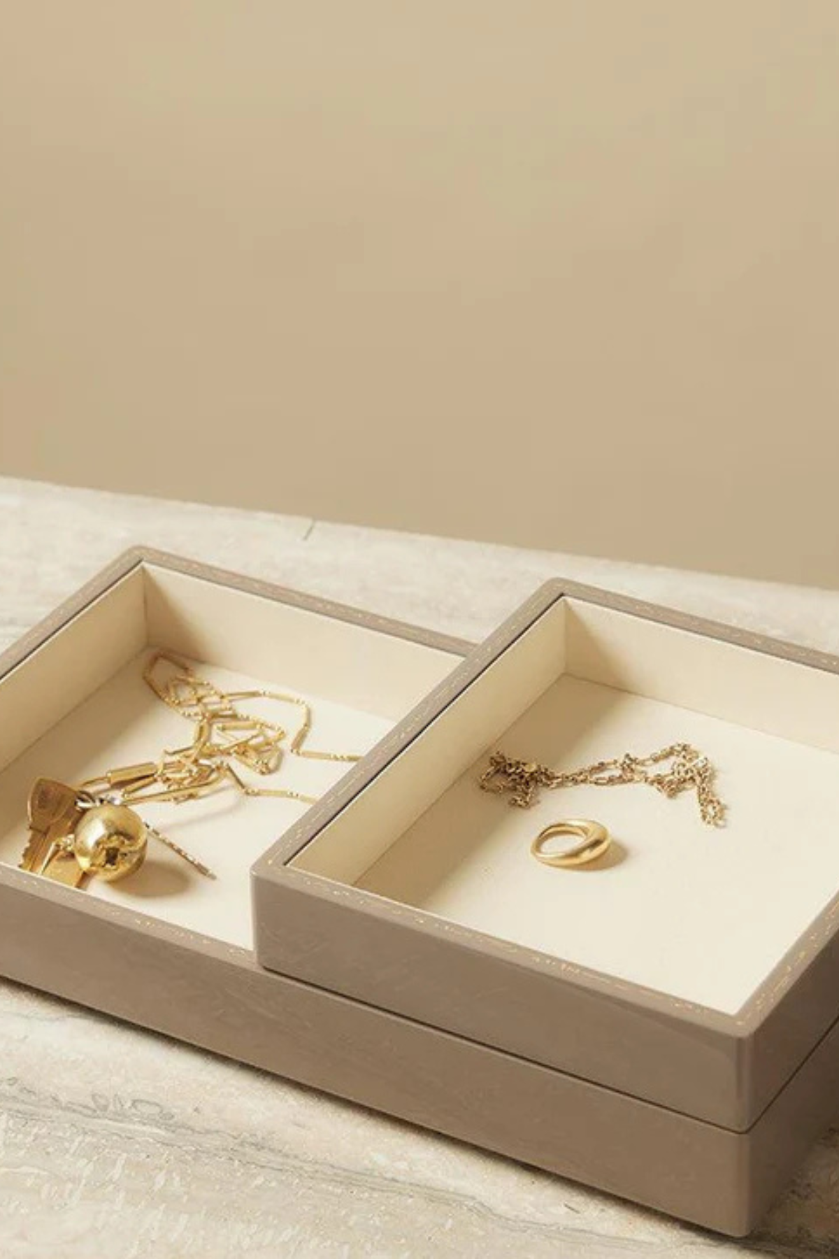 Trove Large Jewelry Tray - Taupe