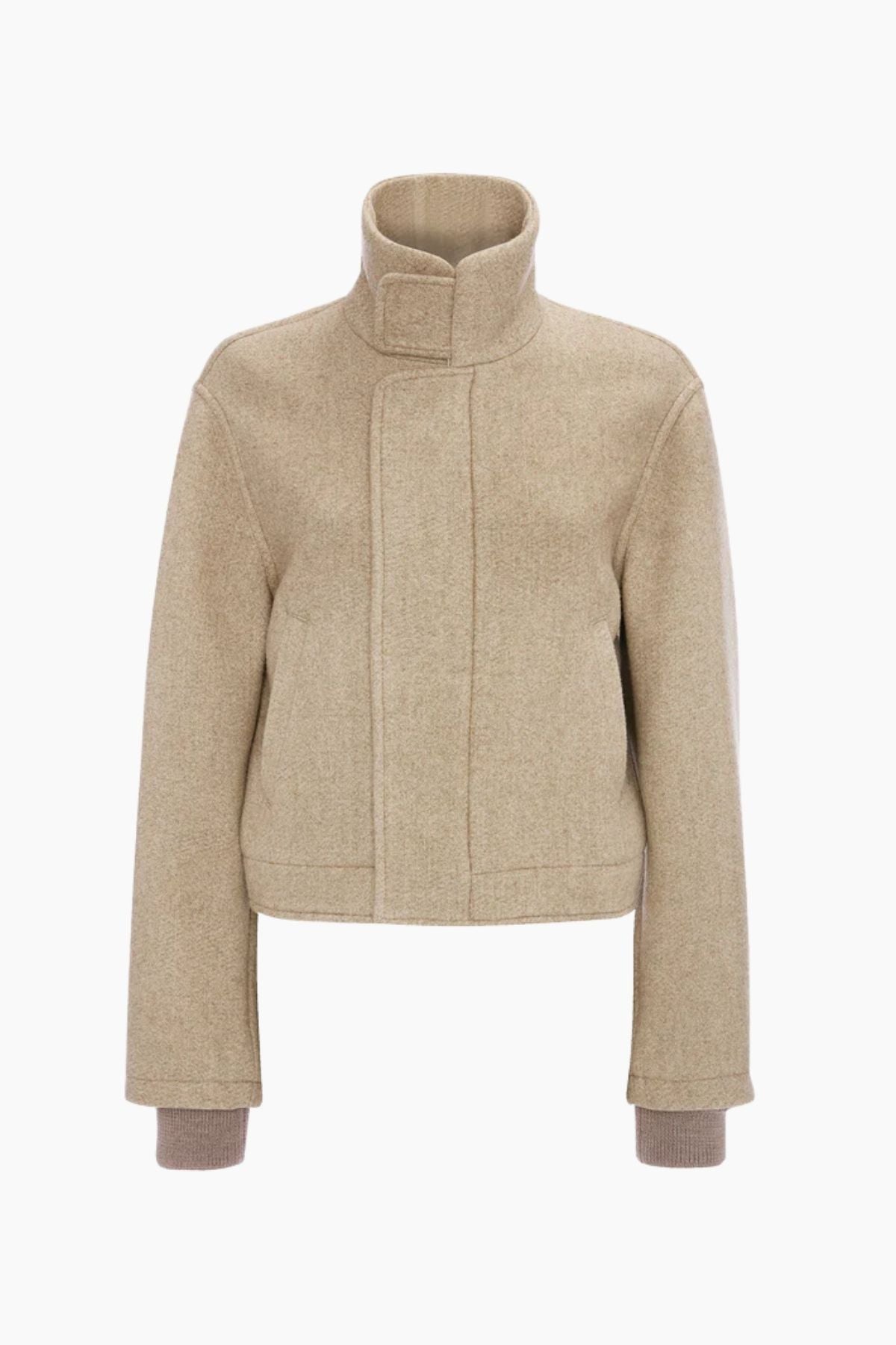 Victoria Beckham Bomber Jacket - Camel Melange