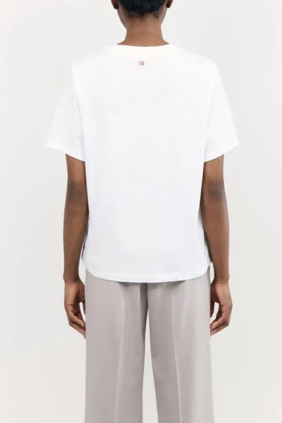 Victoria Beckham Classic Fit Slogan - White Chic No