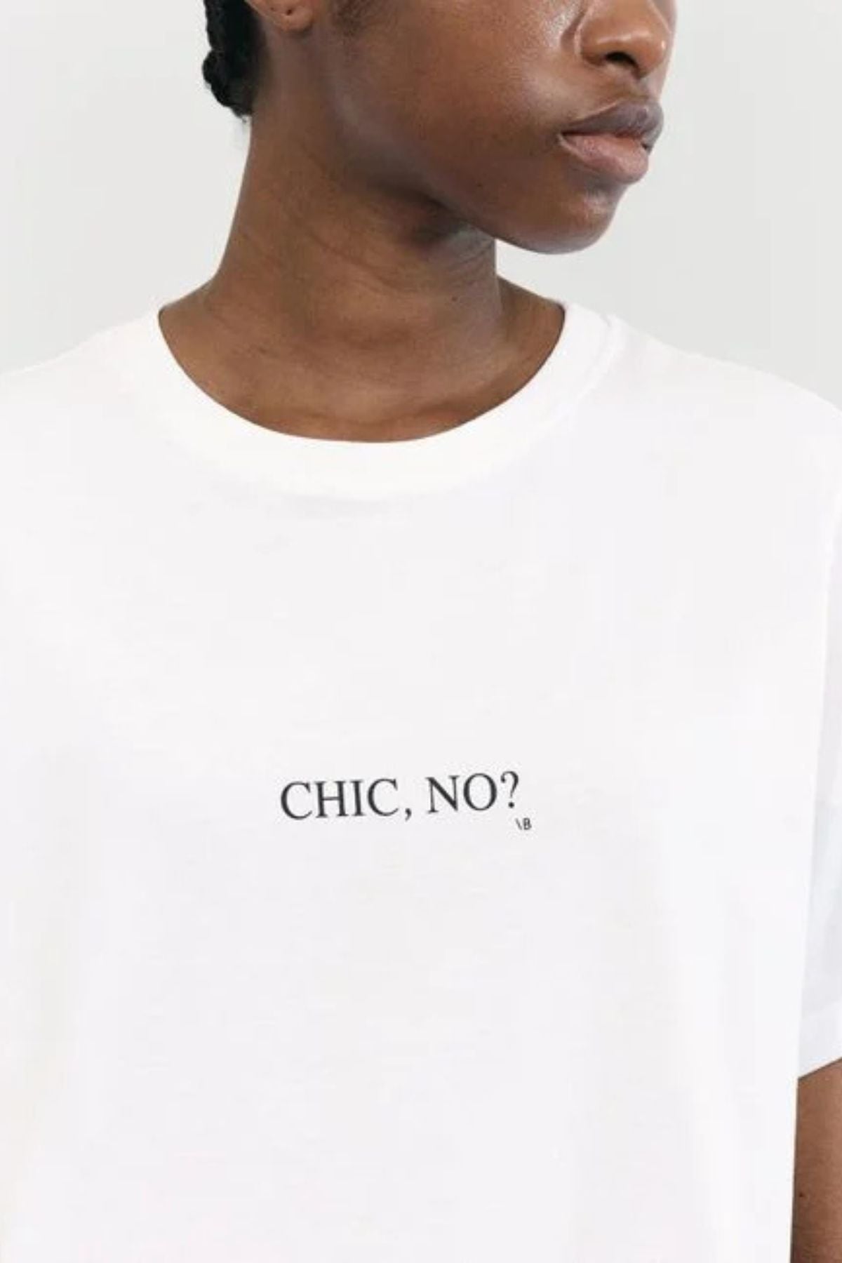 Victoria Beckham Classic Fit Slogan - White Chic No