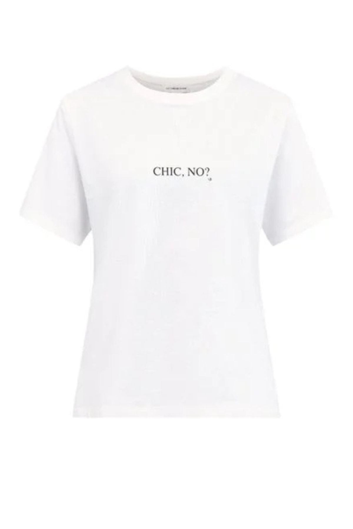Victoria Beckham Classic Fit Slogan - White Chic No