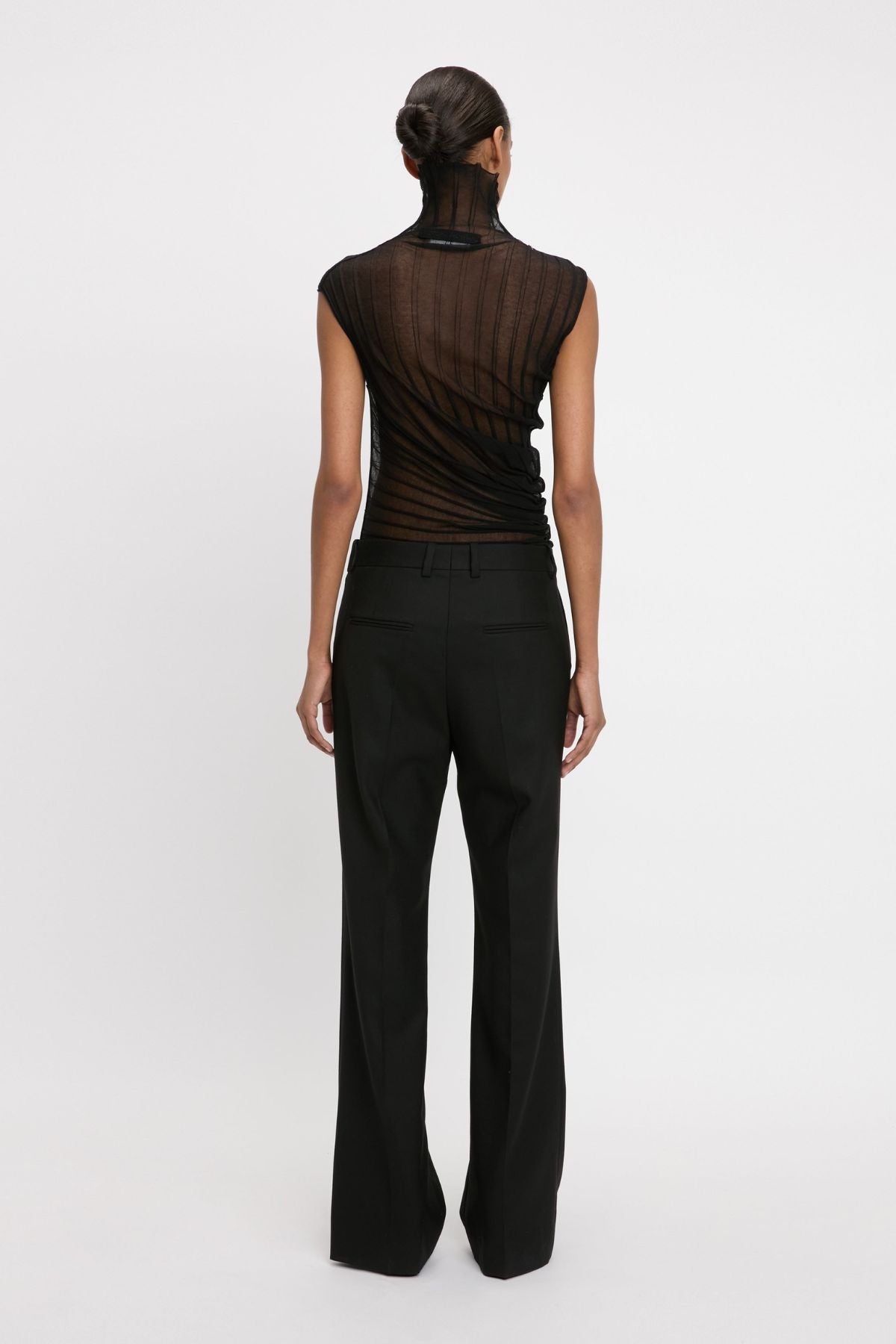 Victoria Beckham Classic Tailored Trousers - Black