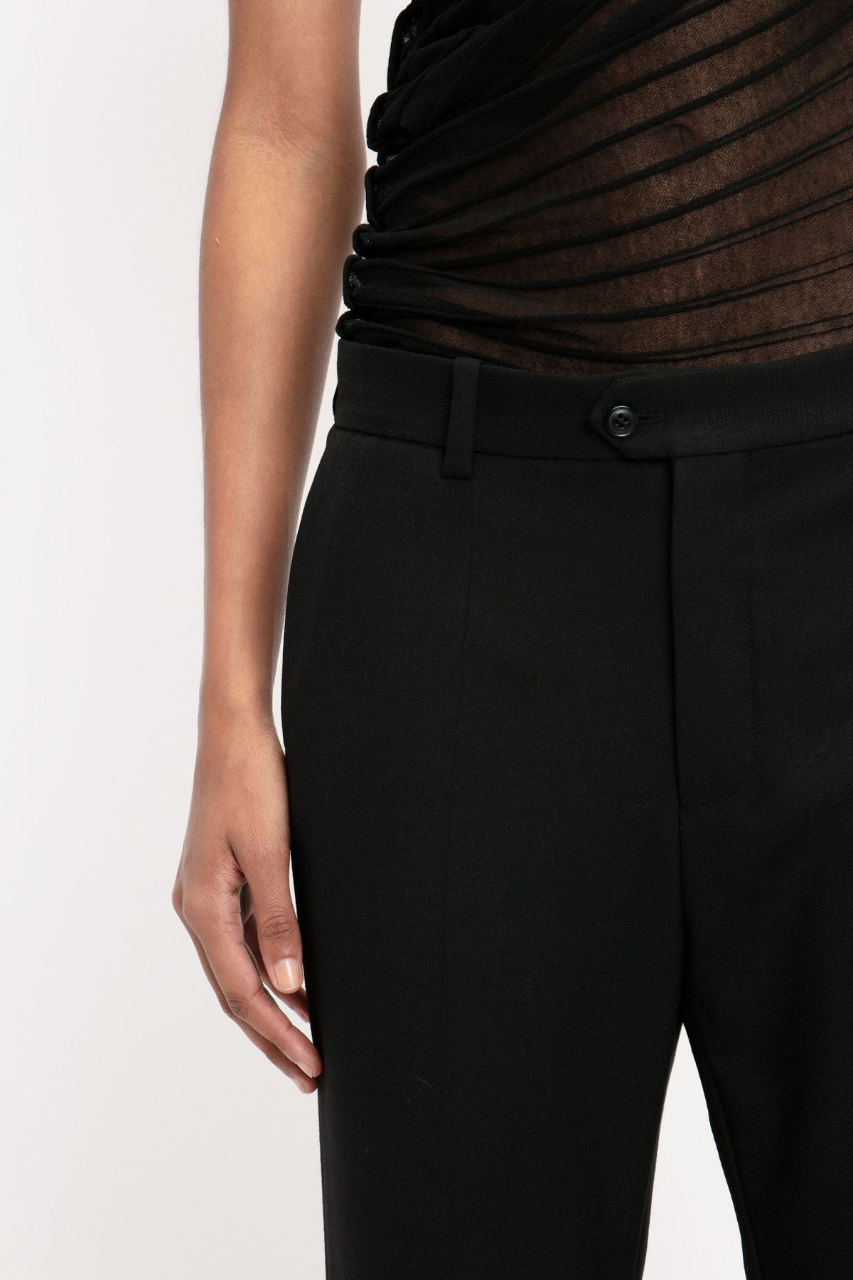 Victoria Beckham Classic Tailored Trousers - Black