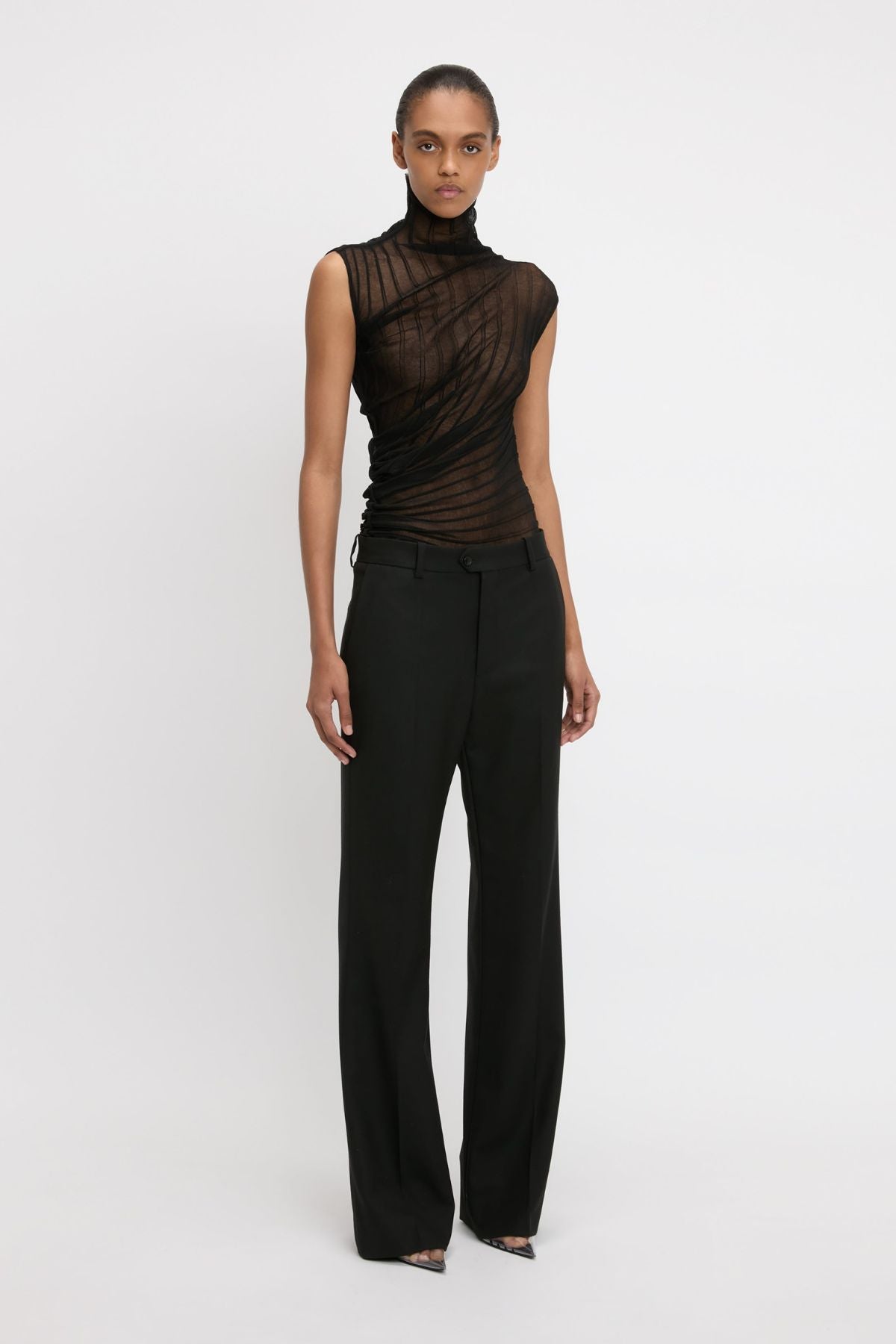 Victoria Beckham Classic Tailored Trousers - Black