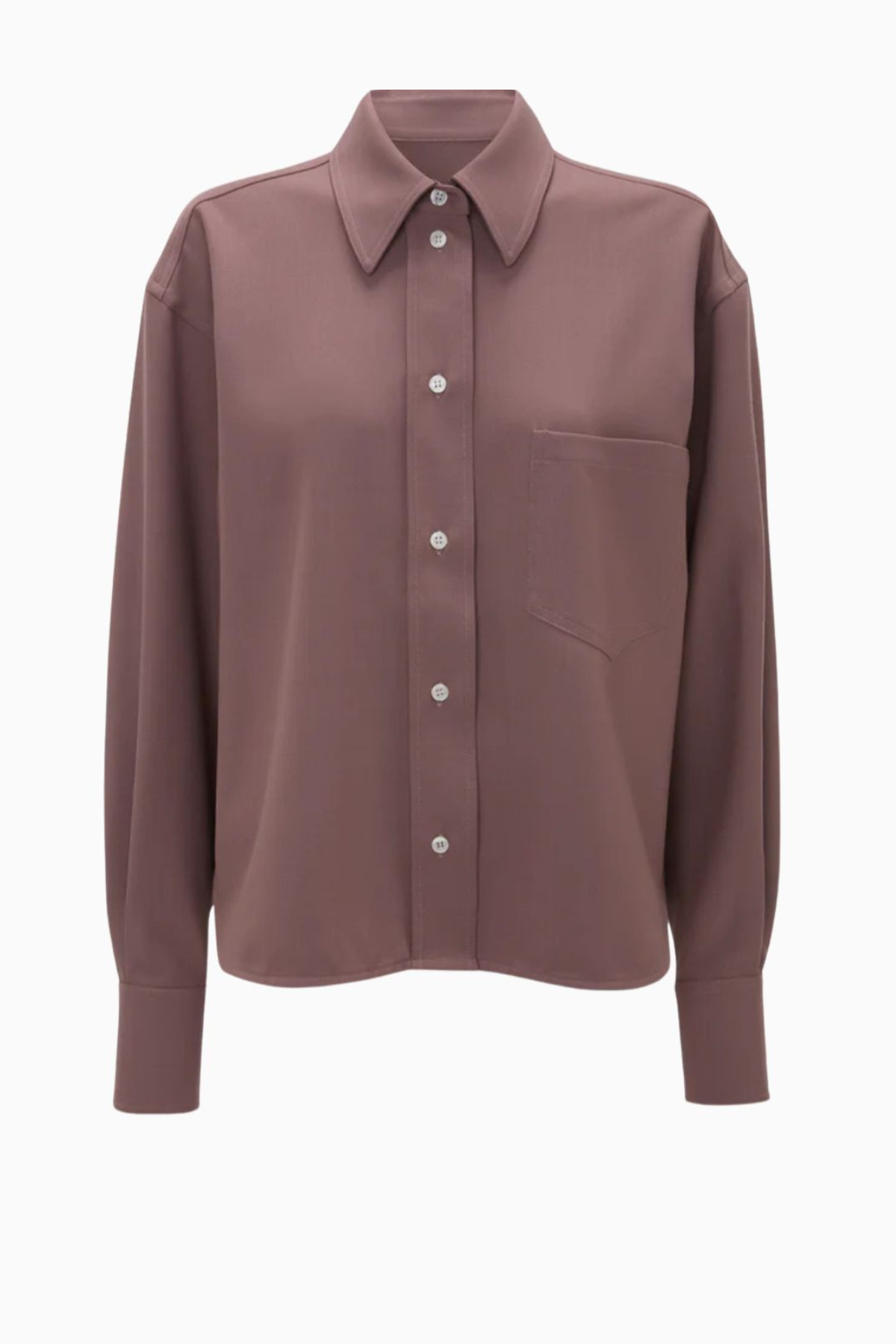 Victoria Beckham Cropped Shirt - Mauve