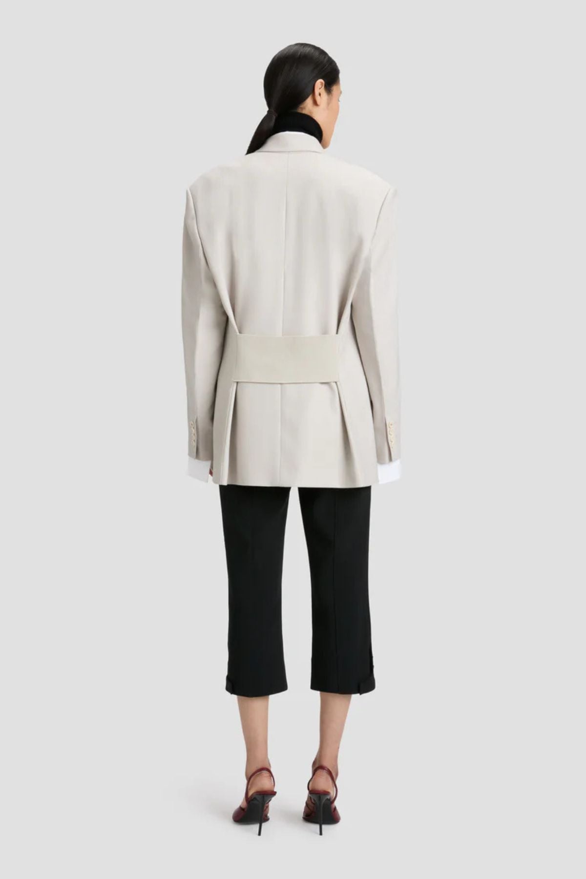 Victoria Beckham Double Breasted Blazer - Pumice