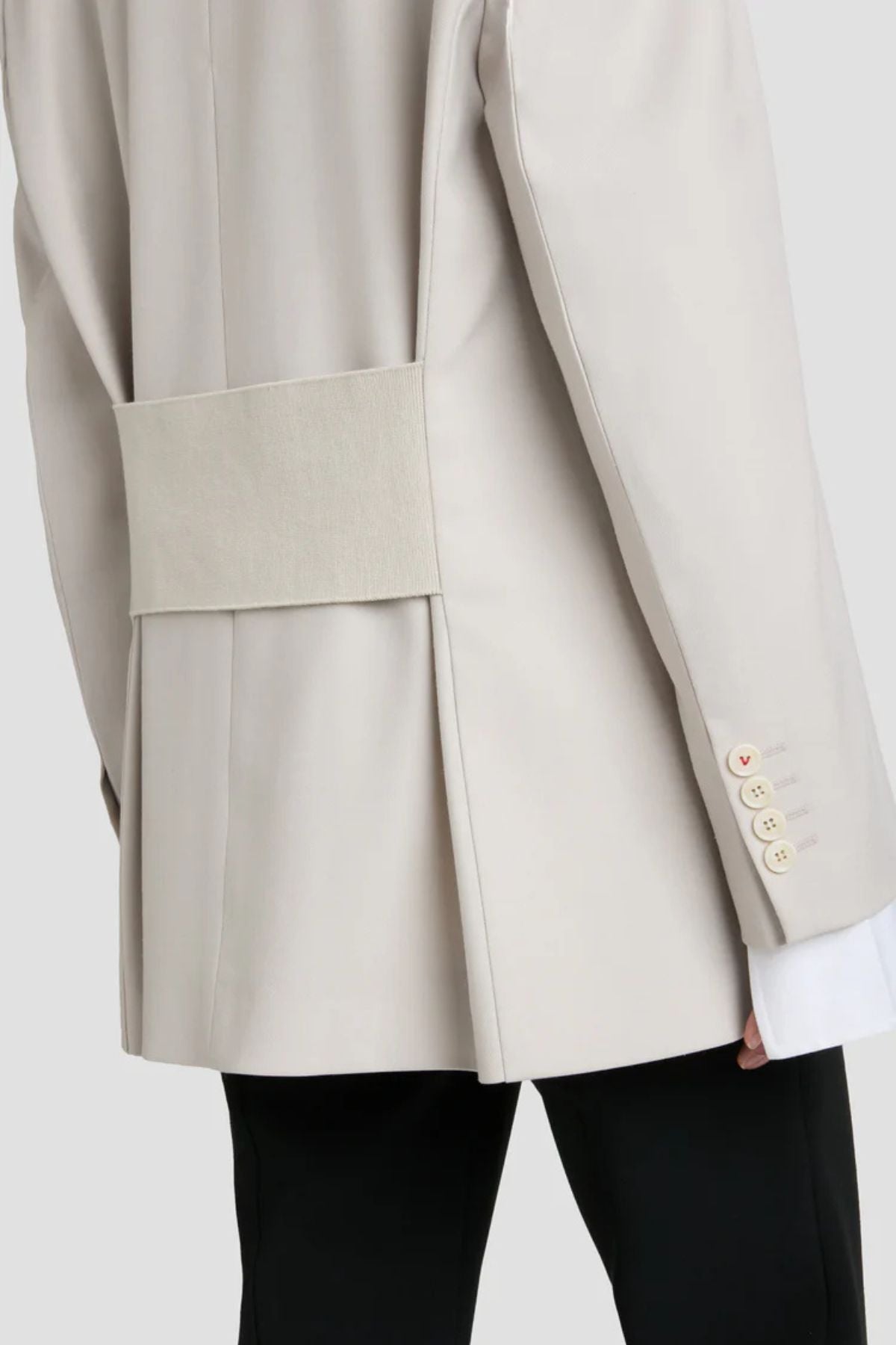 Victoria Beckham Double Breasted Blazer - Pumice