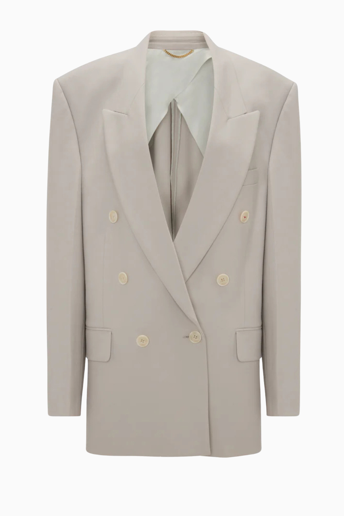 Victoria Beckham Double Breasted Blazer - Pumice