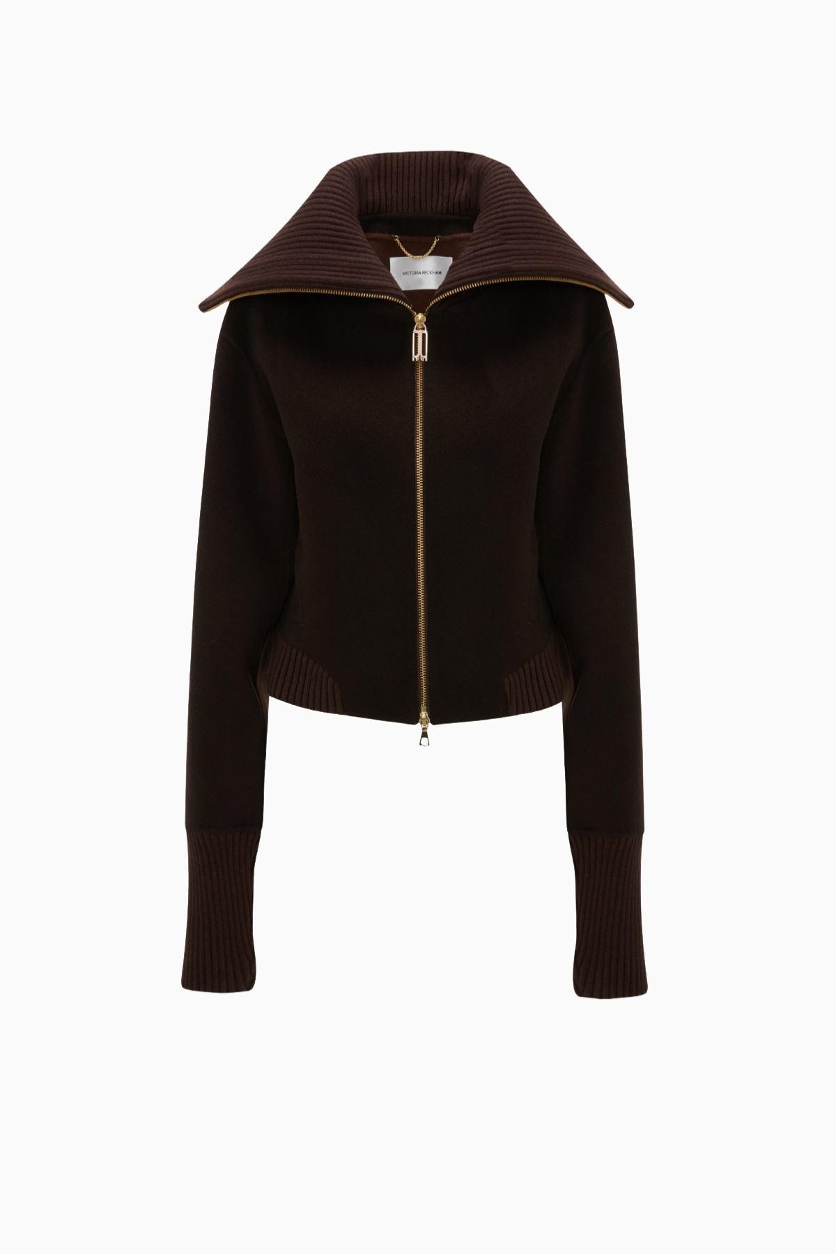 Victoria Beckham Double Faced Bomber Jacket - Dark Chocolate