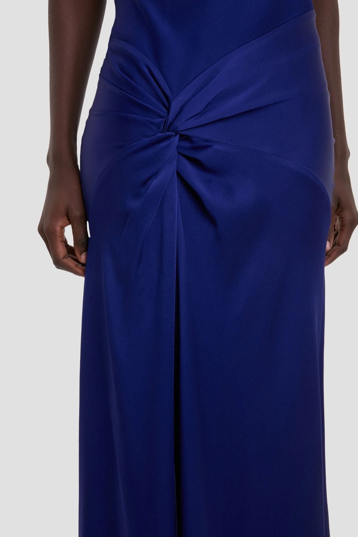 Victoria Beckham Draped Cami Gown - Bright Indigo