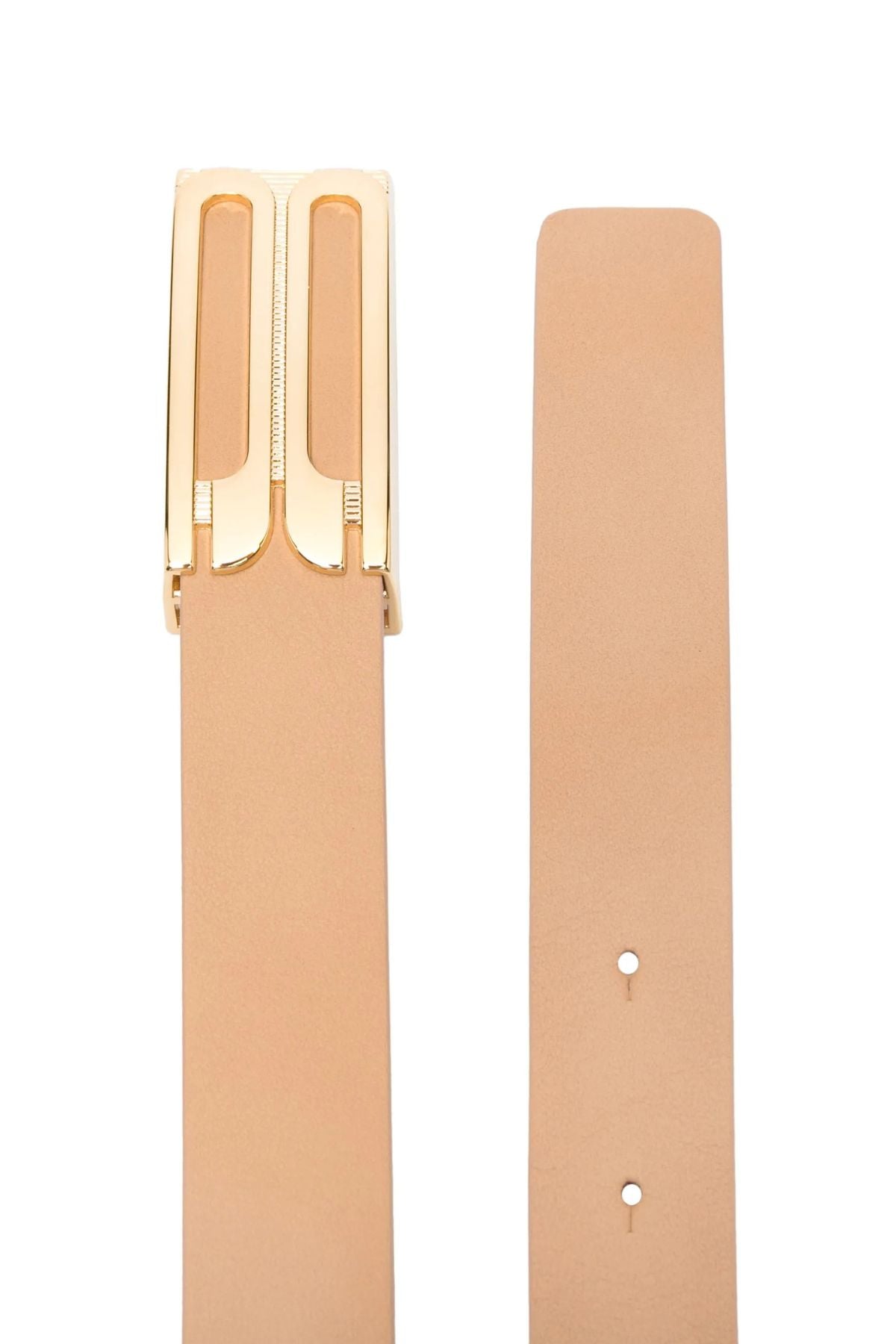 Victoria Beckham Frame Belt - Camel