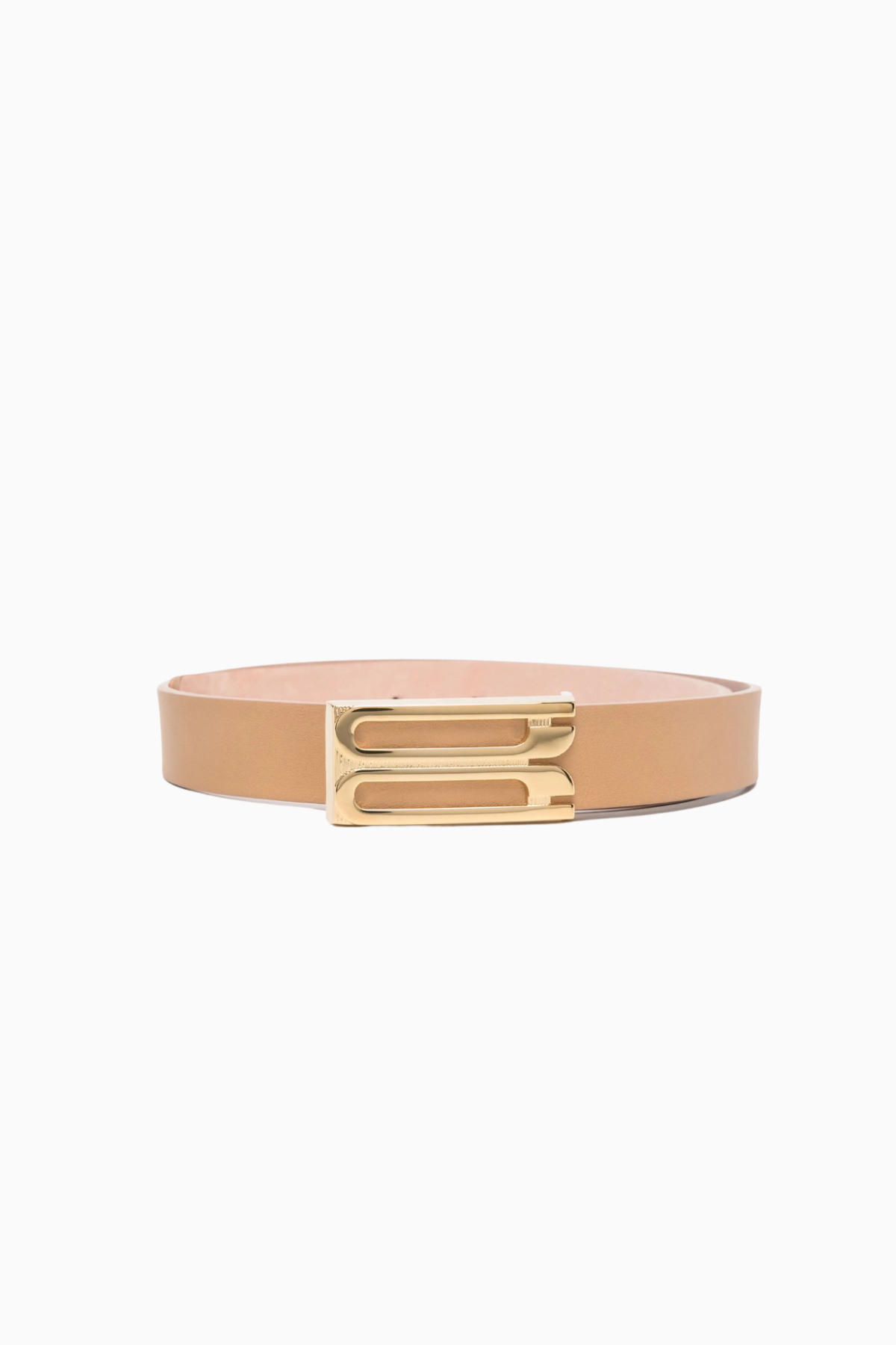 Victoria Beckham Frame Belt - Camel