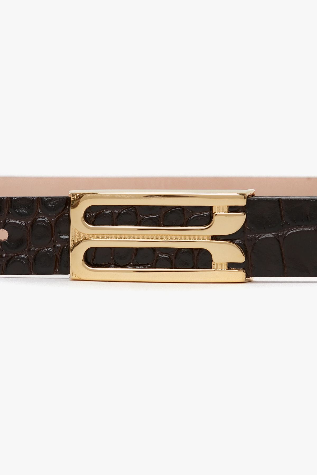 Victoria Beckham Frame Buckle Belt - Black