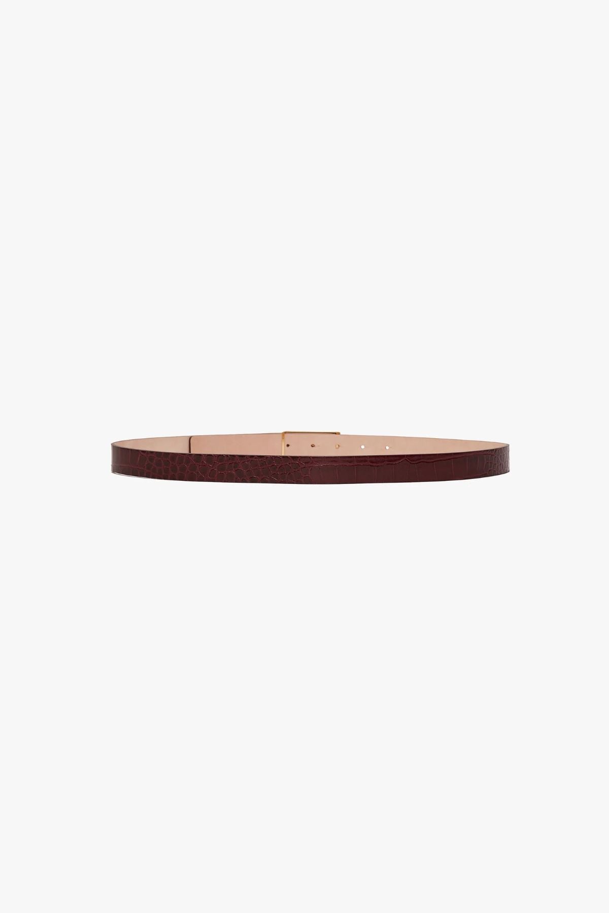 Victoria Beckham Frame Buckle Belt - Dark Brown