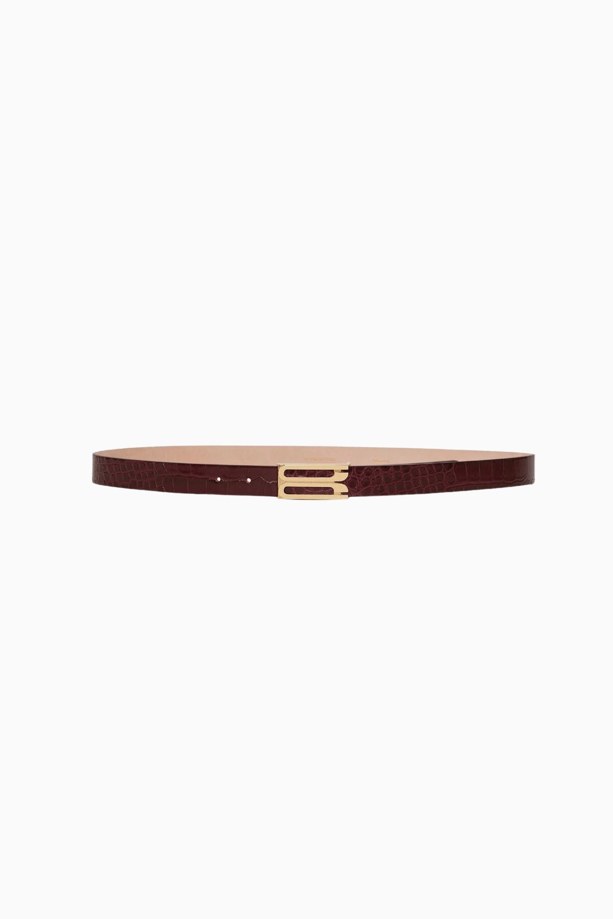 Victoria Beckham Frame Buckle Belt - Dark Brown