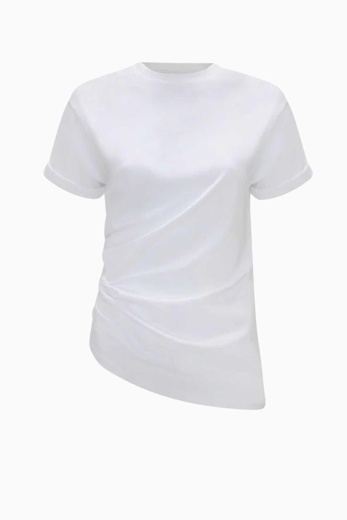 Victoria Beckham Gathered Detail T Shirt - White