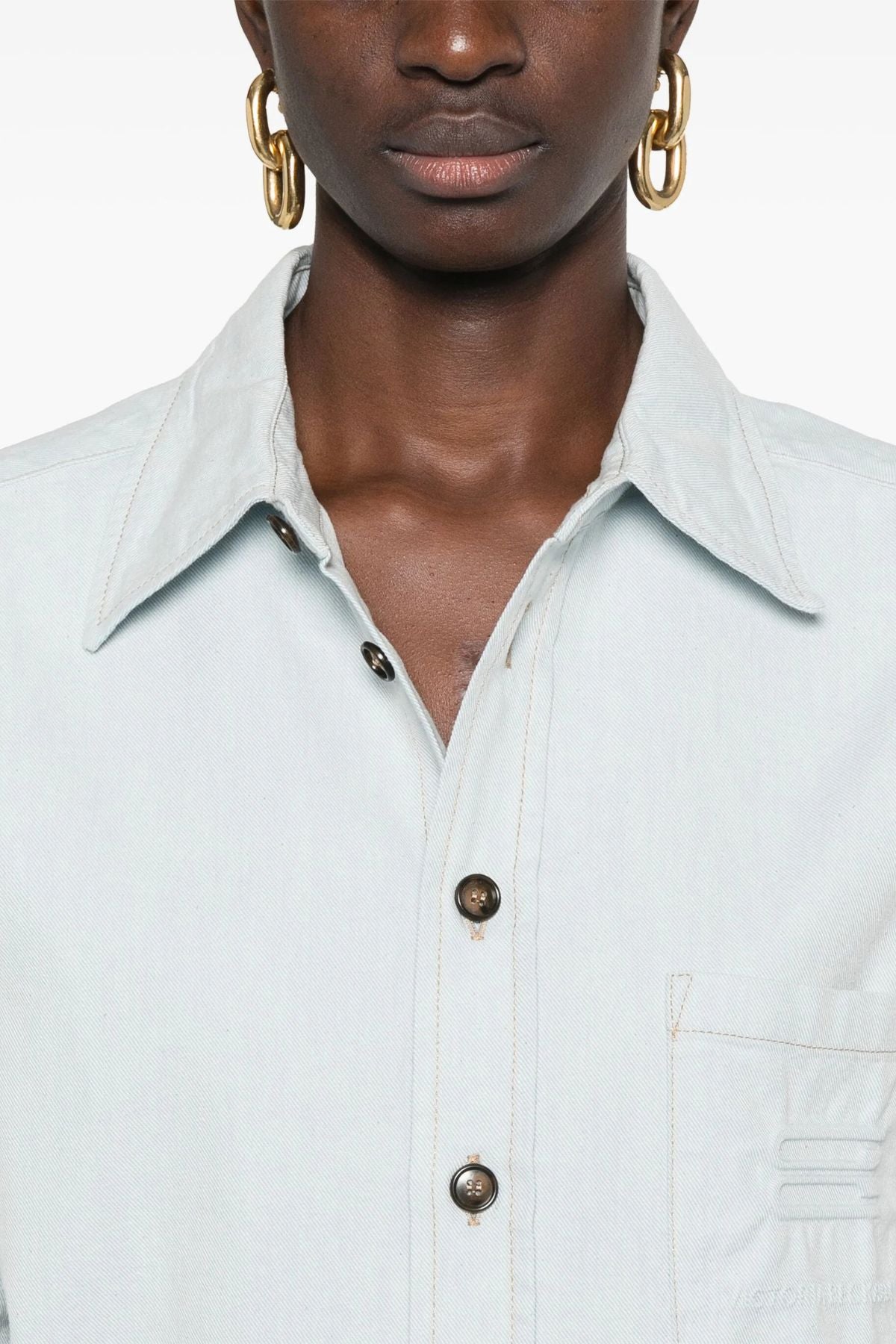 Victoria Beckham Men's Shirt - Light Azul