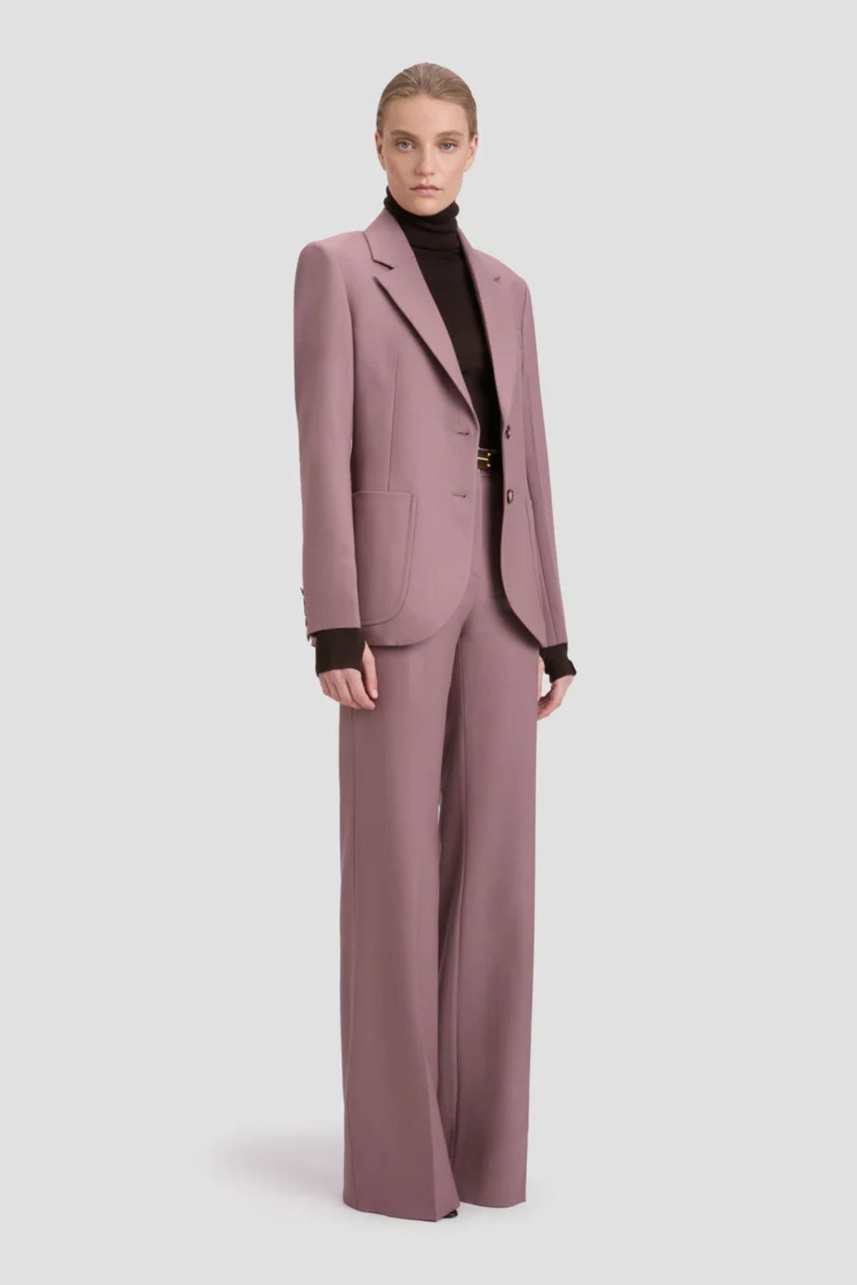 Victoria Beckham Patch Pocket Blazer - Mauve