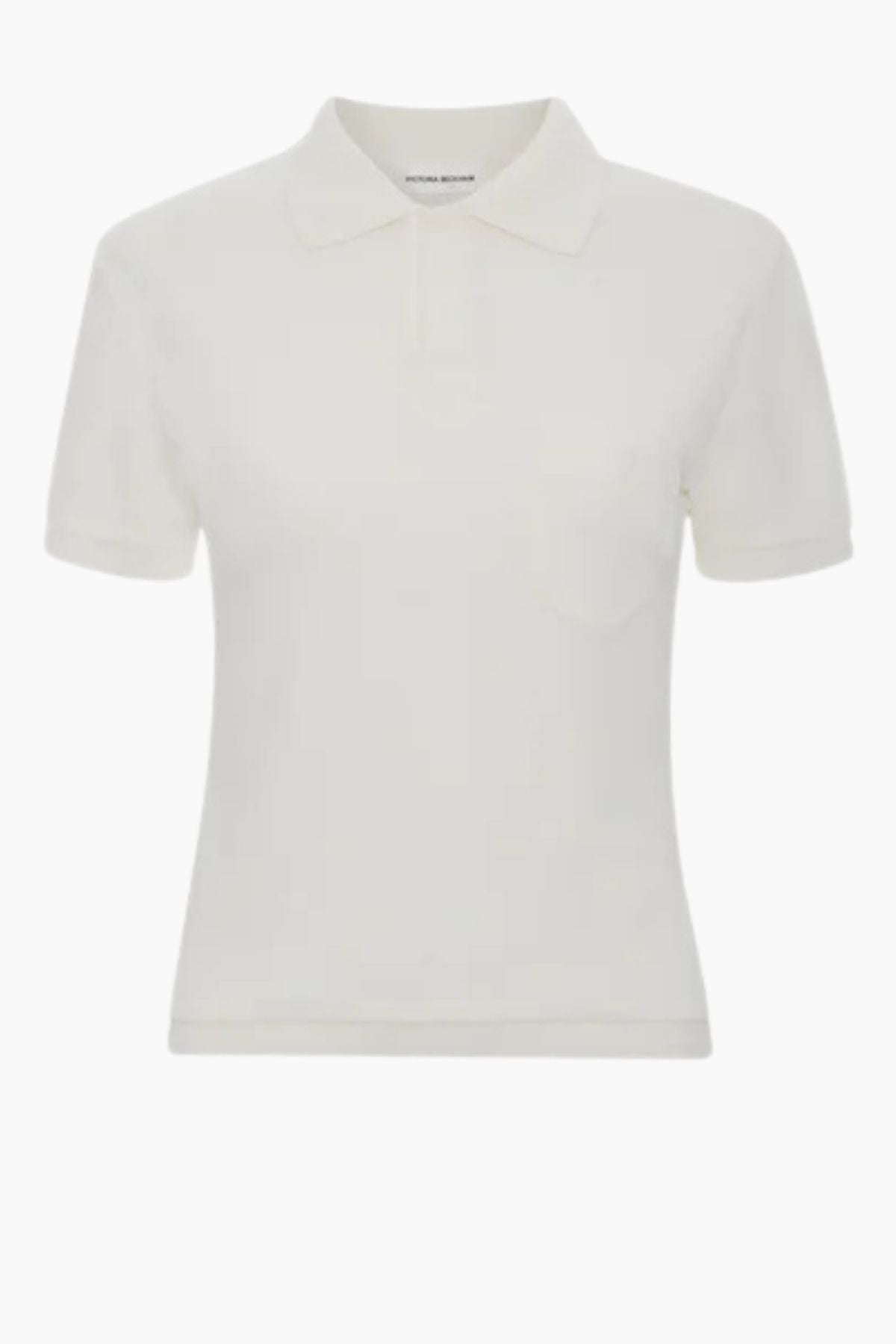 Victoria Beckham Polo Collar Top - White