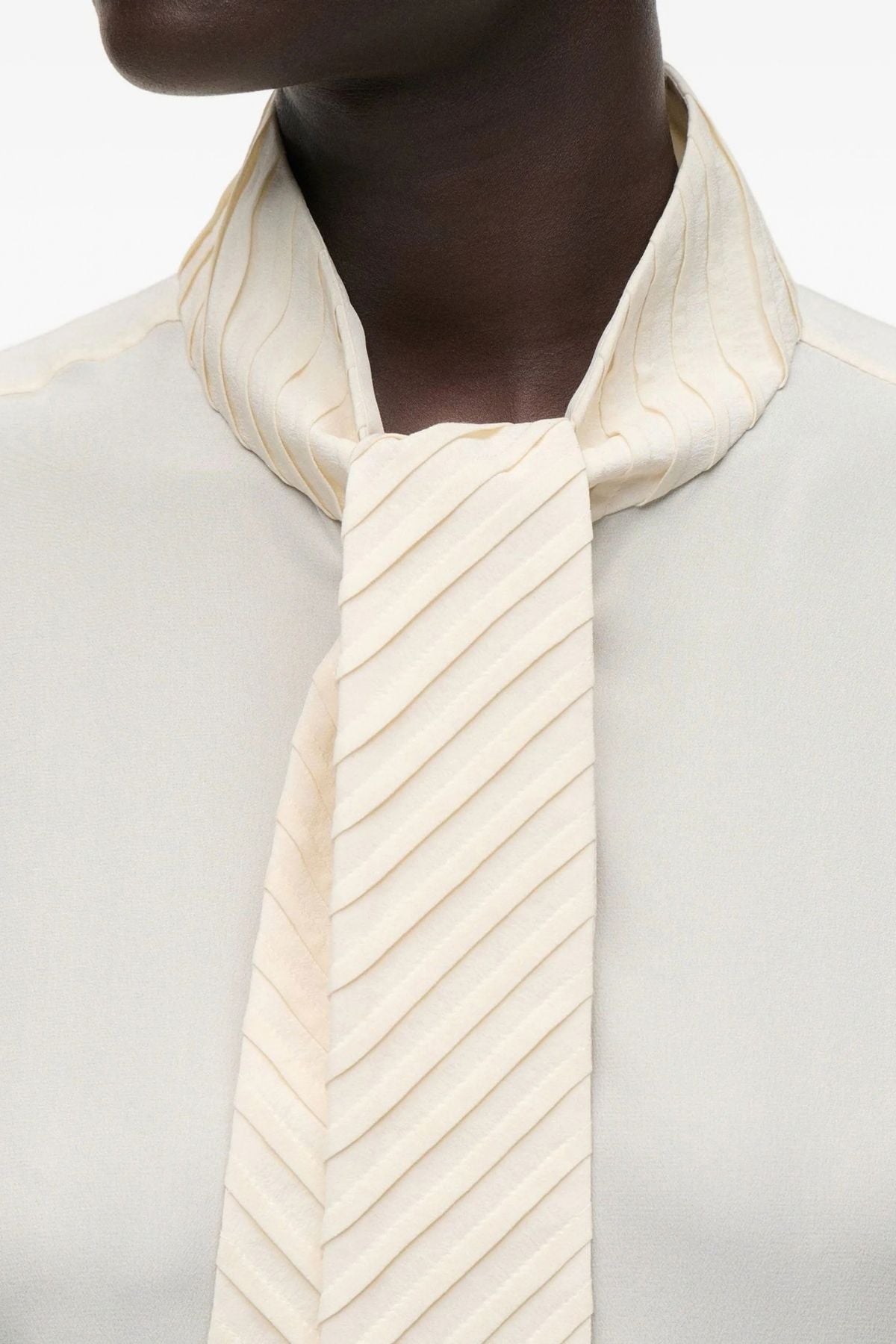 Victoria Beckham Scarf Detail Blouse - Ivory