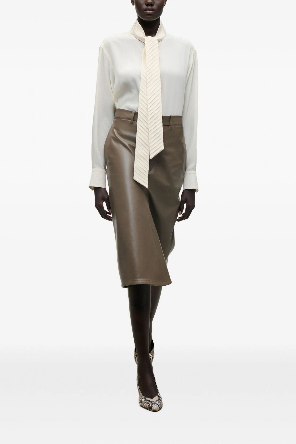Victoria Beckham Scarf Detail Blouse - Ivory