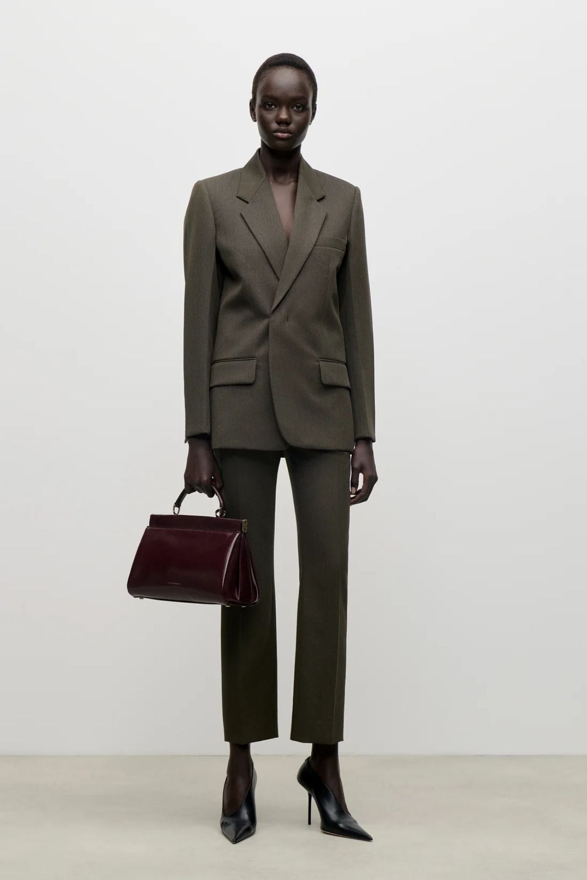 Victoria Beckham Single Breasted Runway Blazer - Golden Ember