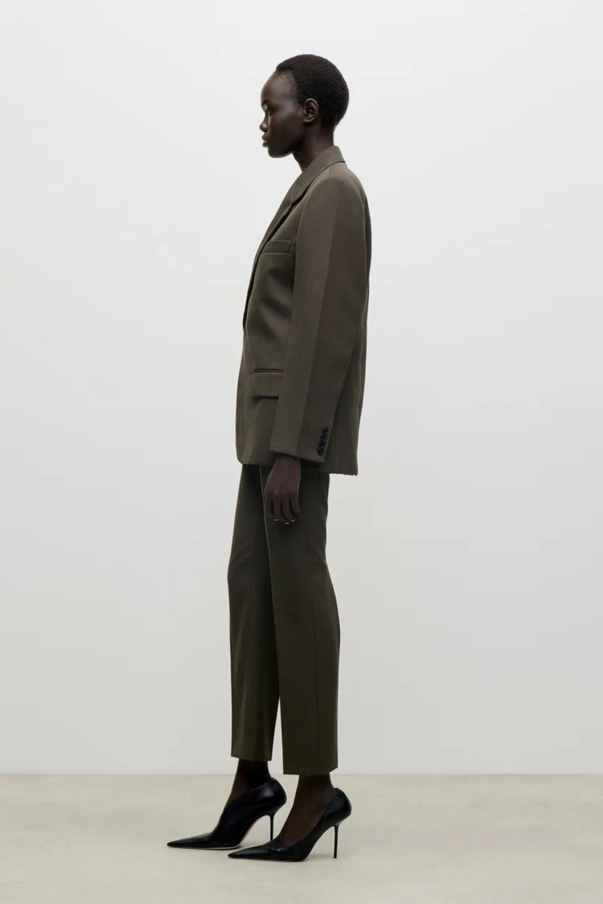 Victoria Beckham Single Breasted Runway Blazer - Golden Ember
