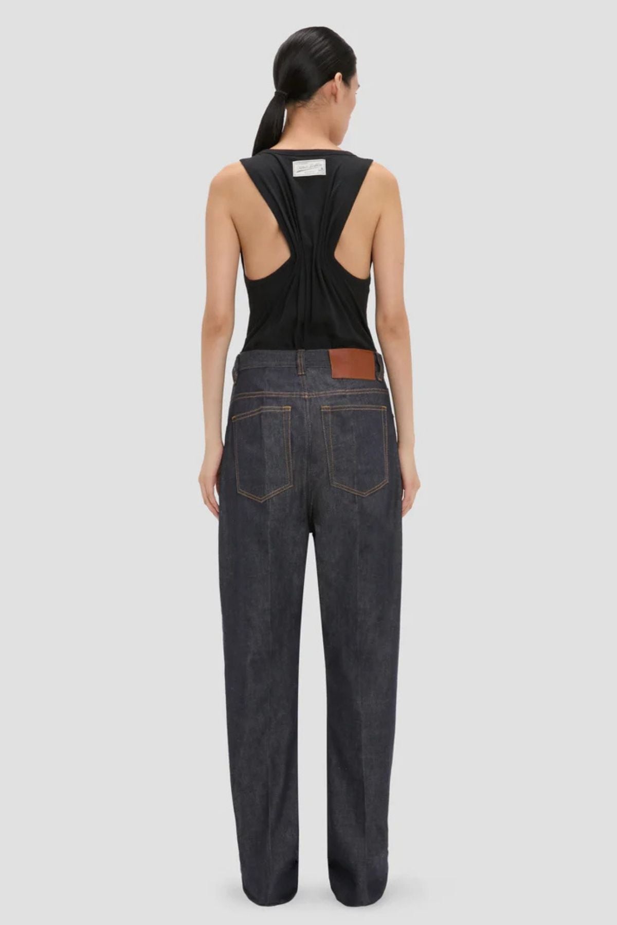 Victoria Beckham Split Tank Top - Black