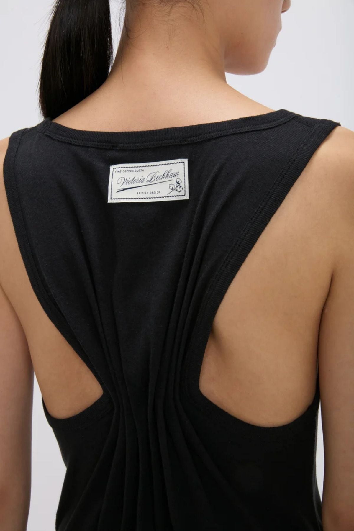 Victoria Beckham Split Tank Top - Black