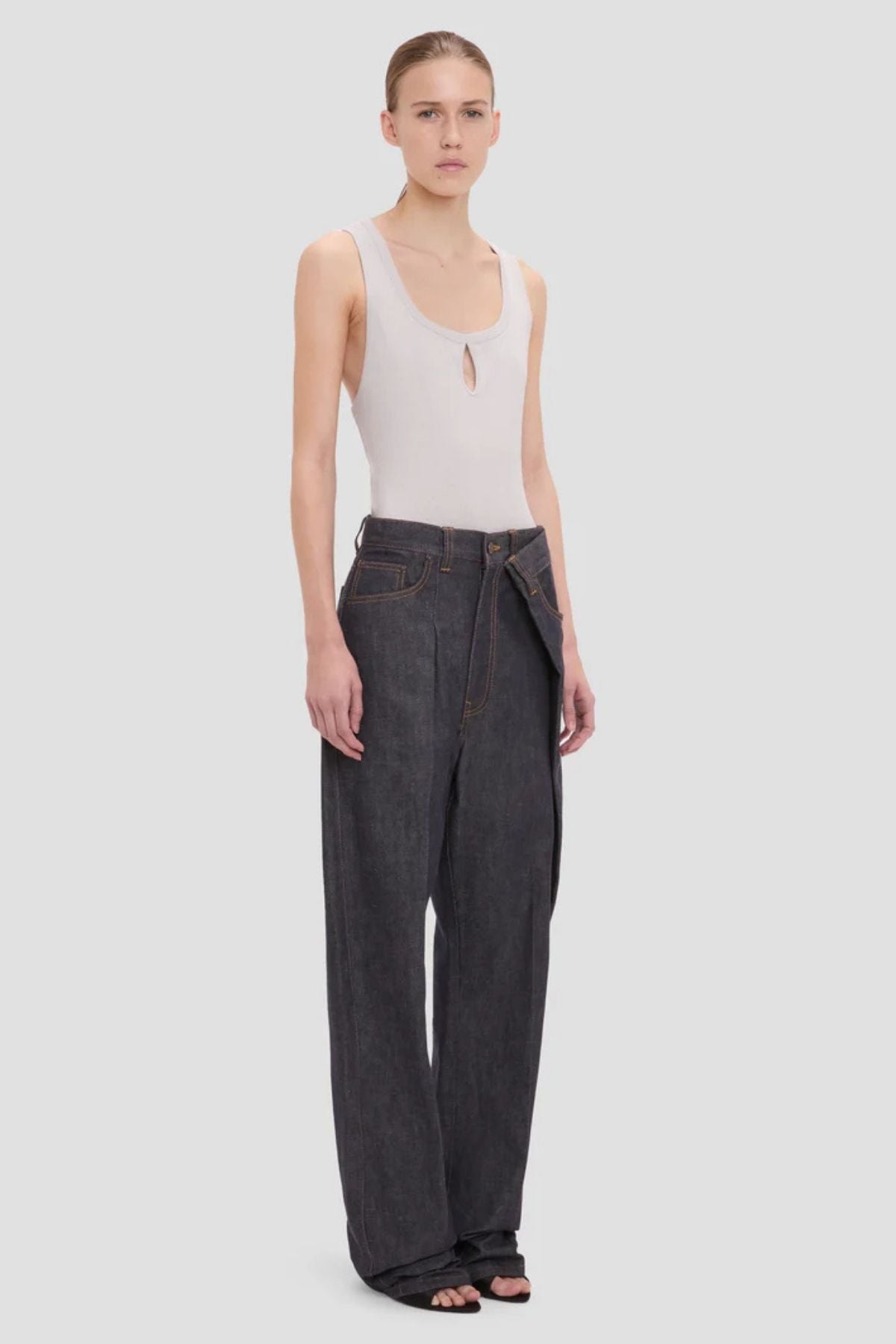 Victoria Beckham Split Tank Top - Magnesium