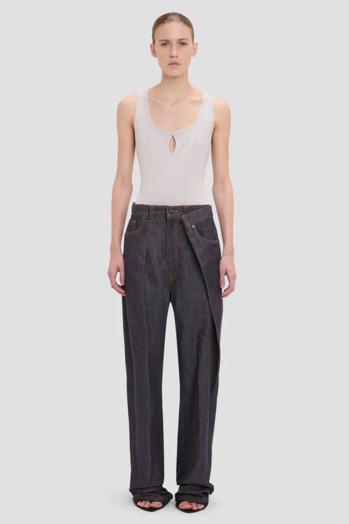 Victoria Beckham Split Tank Top - Magnesium