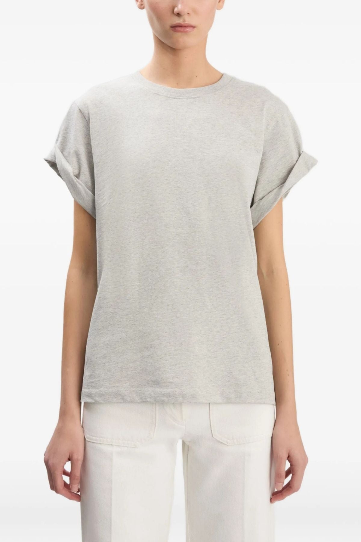 Victoria Beckham Tilly T-Shirt - Grey Marl