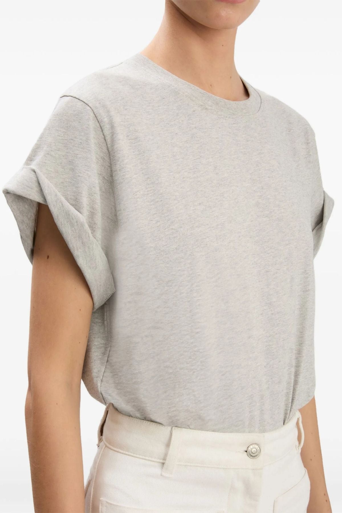 Victoria Beckham Tilly T-Shirt - Grey Marl