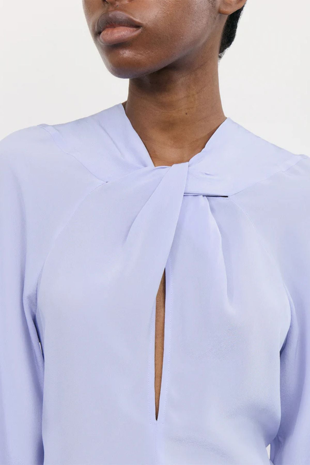 Victoria Beckham Twist Detail Top - Delphinium