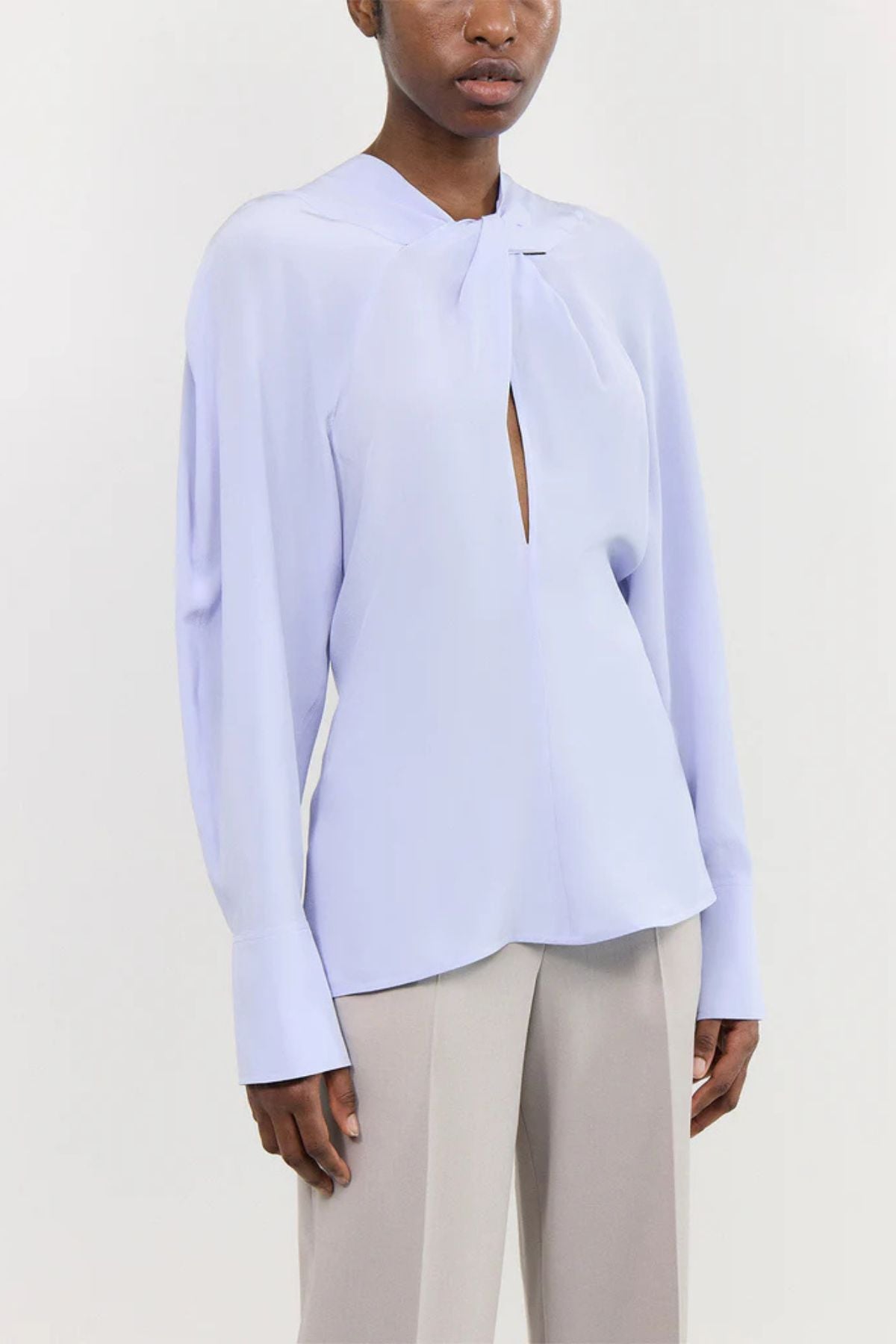 Victoria Beckham Twist Detail Top - Delphinium