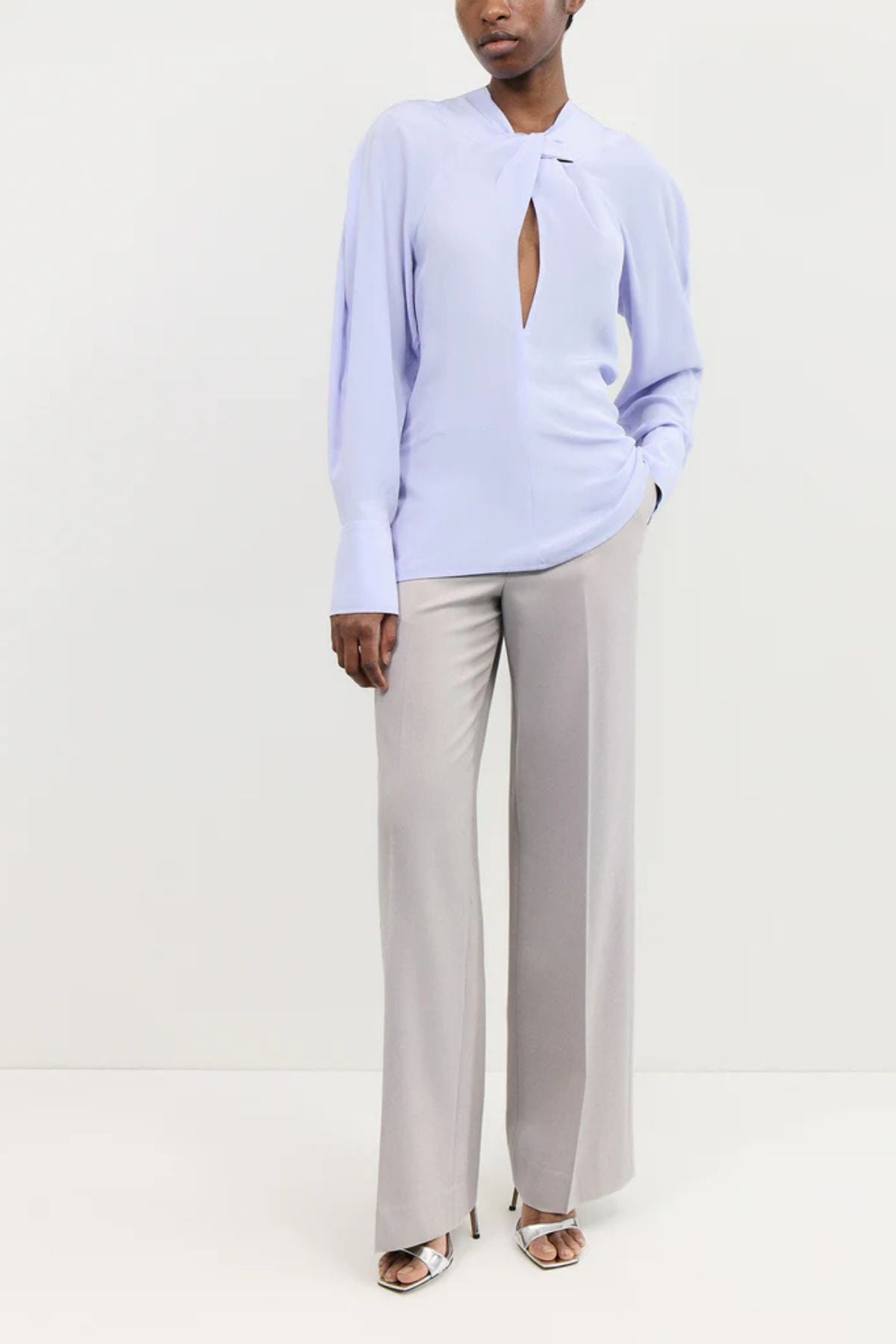 Victoria Beckham Twist Detail Top - Delphinium