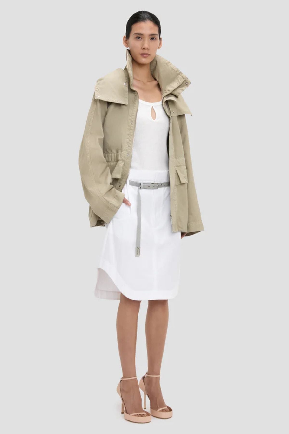 Victoria Beckham Utility Jacket - Stone Grey