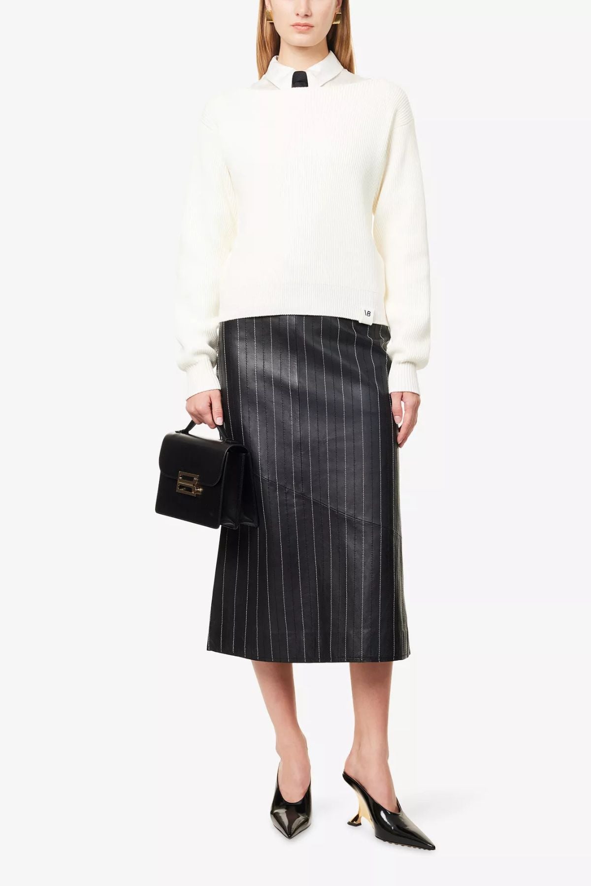 Victoria Beckham Wide Neck Jumper - Ivory