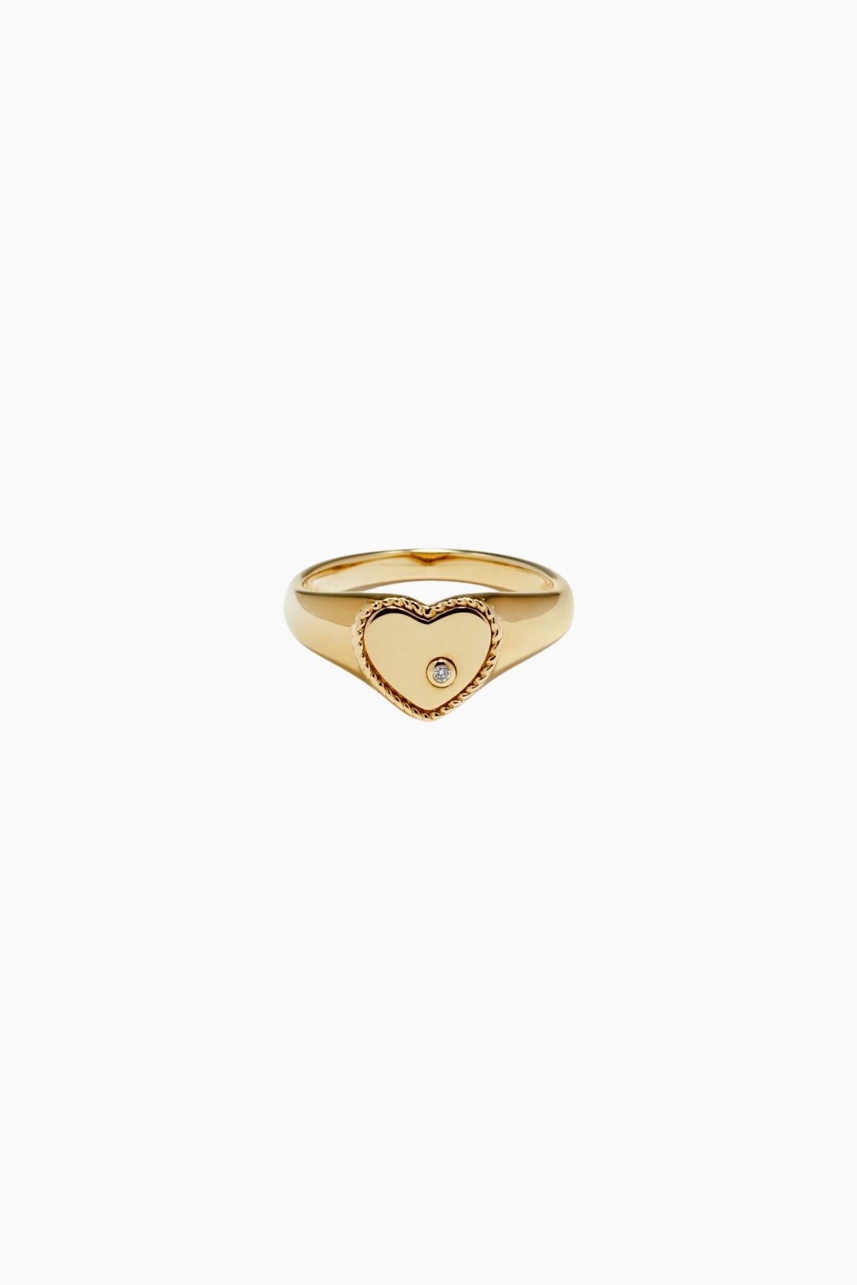 Yvonne Léon Baby Chevaliere Heart Ring - Yellow Gold