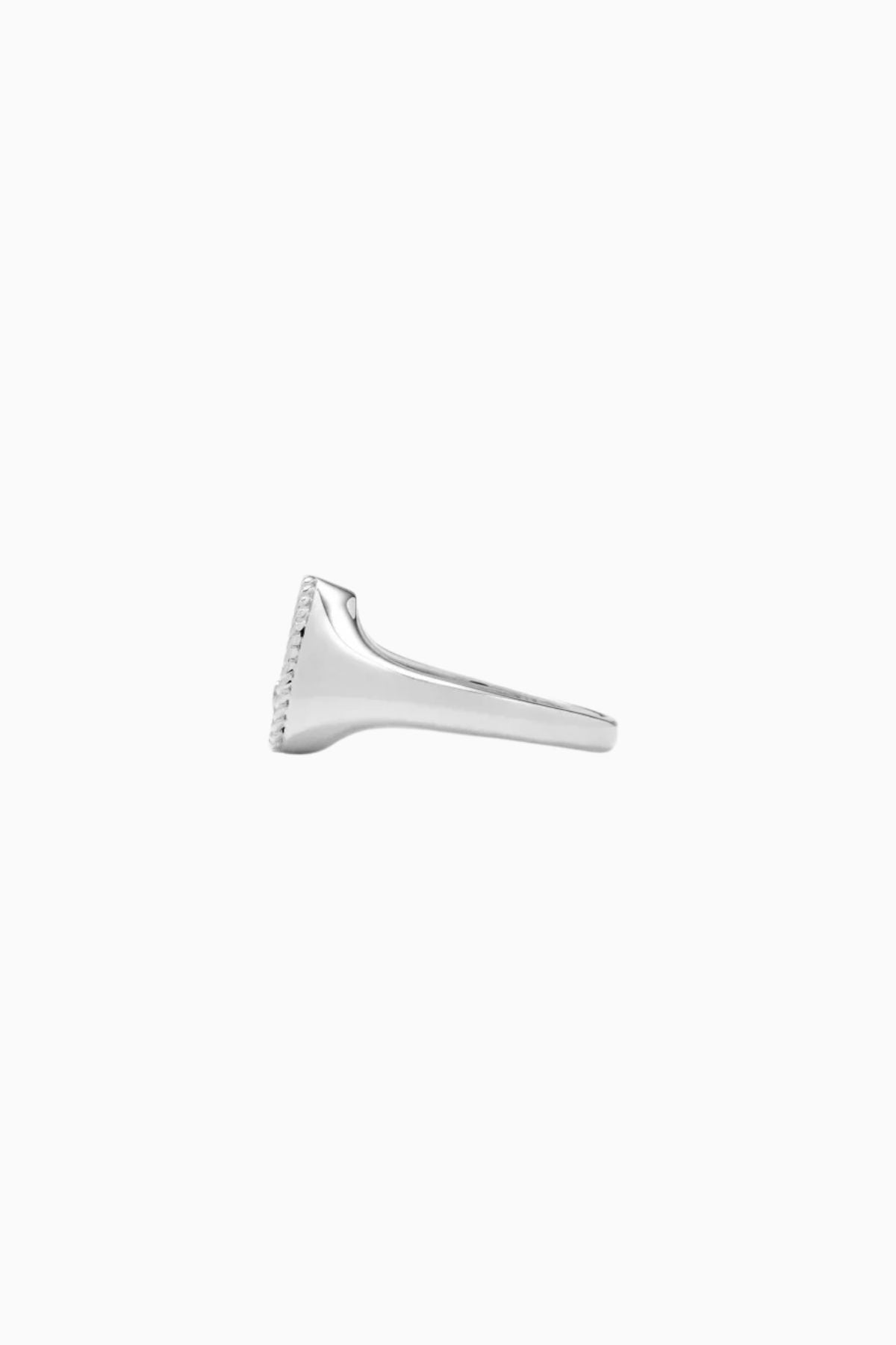 Yvonne Léon Baby Chevaliere Poire Ring - White Gold