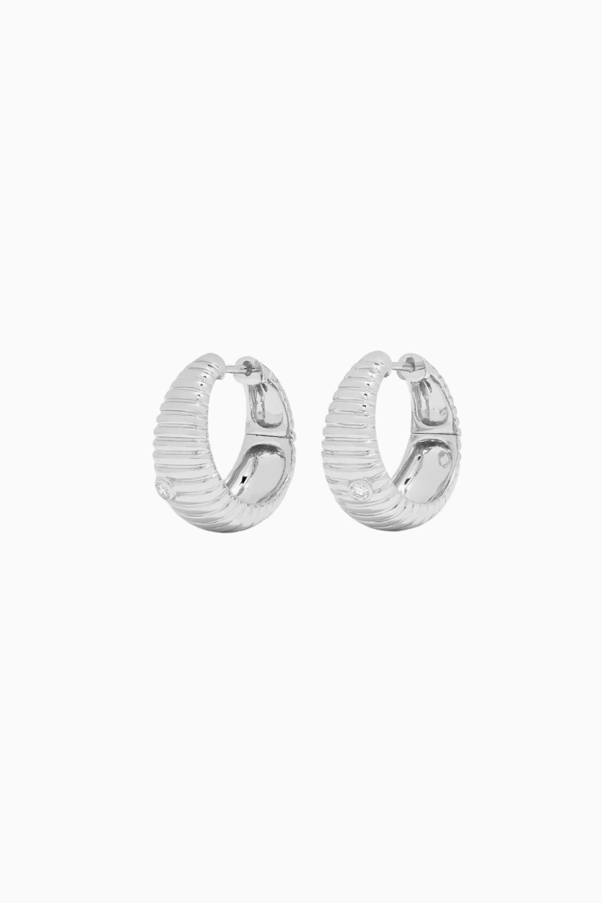 Yvonne Léon Berlingot Diamond Earrings - White Gold