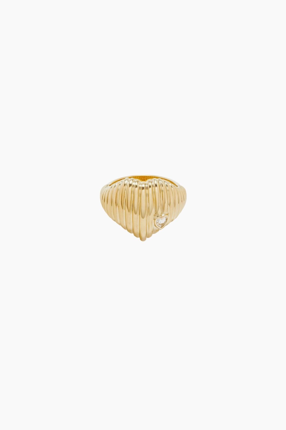 Yvonne Léon Chevaliere Berlingot Heart Diamond Ring - Yellow Gold
