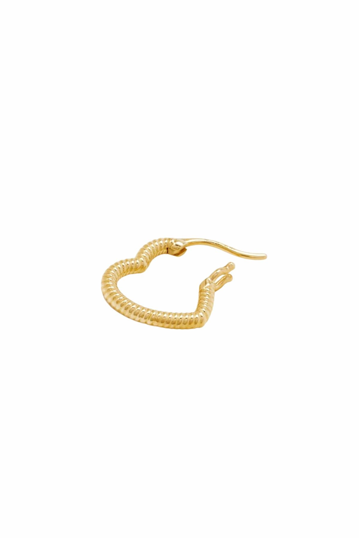 Yvonne Léon Mini Heart Earrings - Yellow Gold