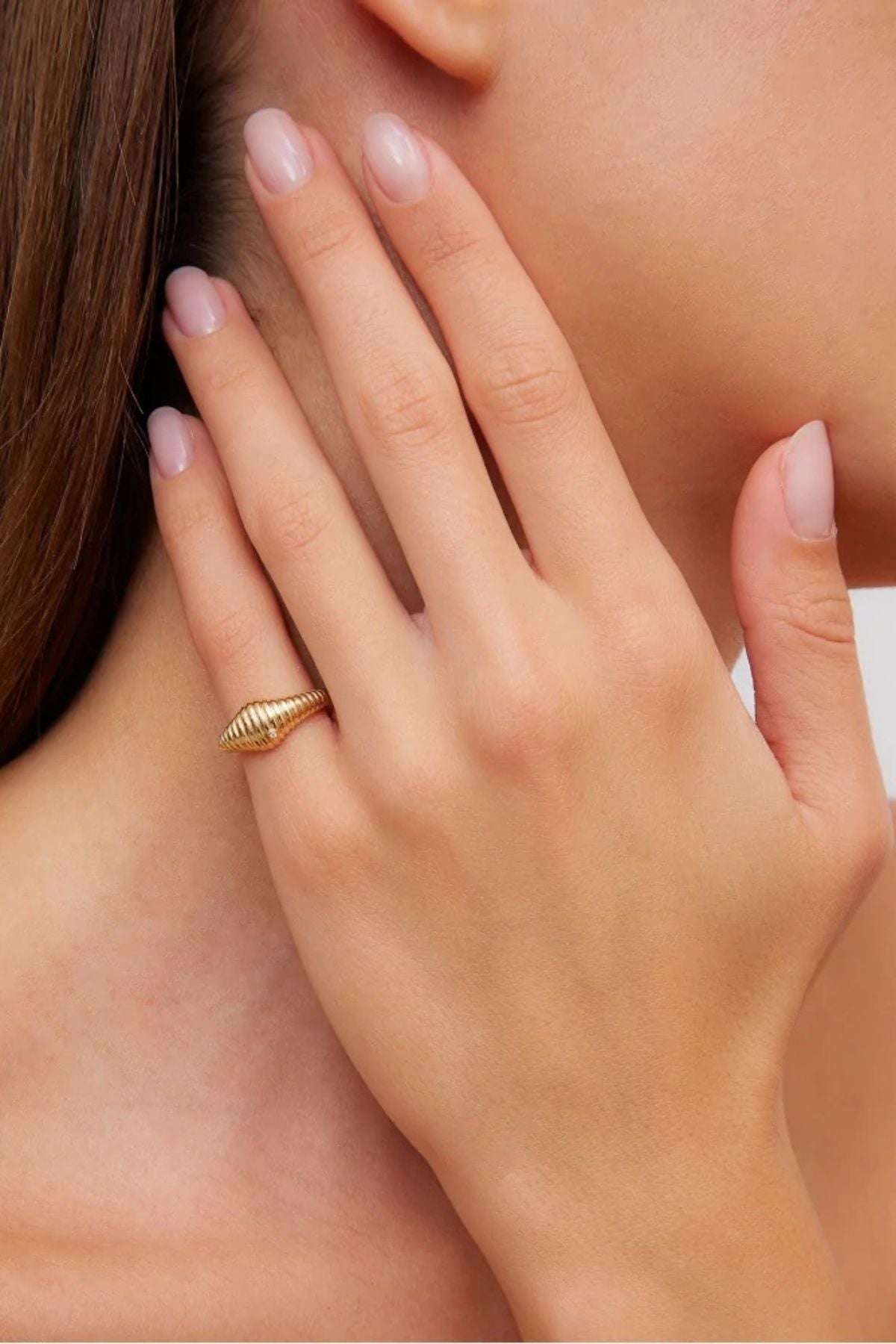 Yvonne Léon Nano Chevaliere Ovale Berlingot - Yellow Gold