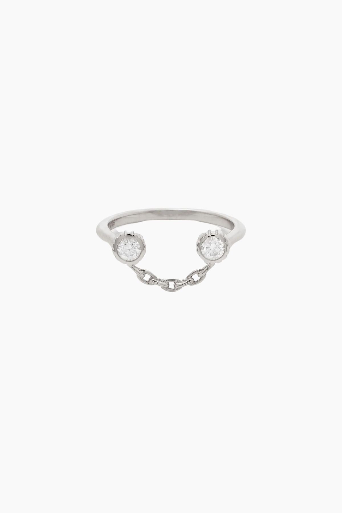 Yvonne Léon Sourire Diamond Ring - White Gold