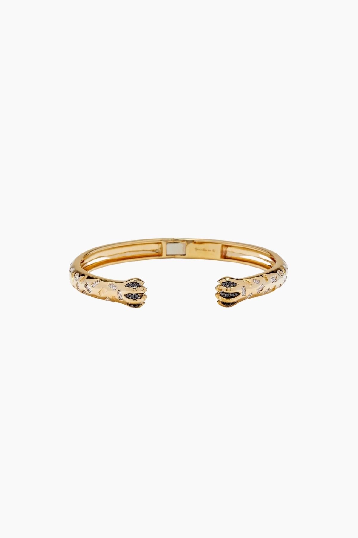 Yvonne Léon Tiger Claw Diamond Bangle - Yellow Gold